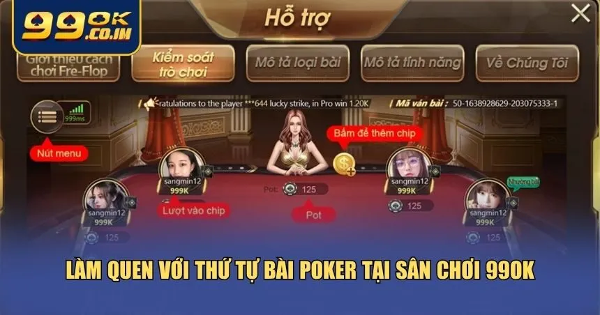 Bí Quyết Chơi Poker Cho Người Mới – Chinh Phục 99ok Hiểu thứ tự bài để nắm bí quyết chơi Poker cho người mới